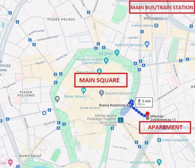 Light Apartment Zyblikiewicza Street คราคูฟ ภายนอก รูปภาพ